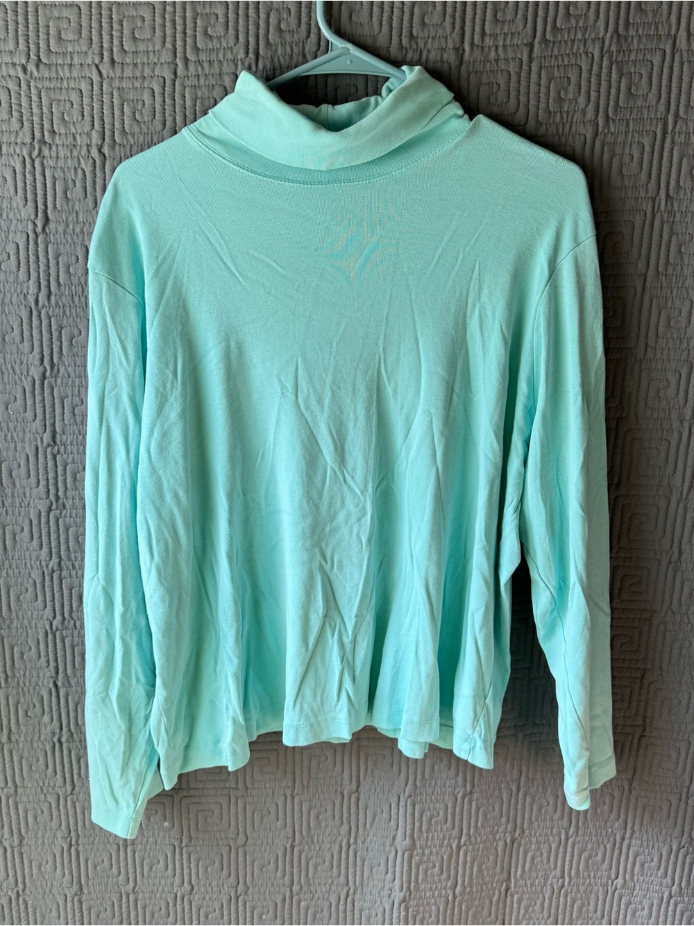 Jones New York Sport Shirt Women’s 2x Blue Tuttle Neck Long Sleeve